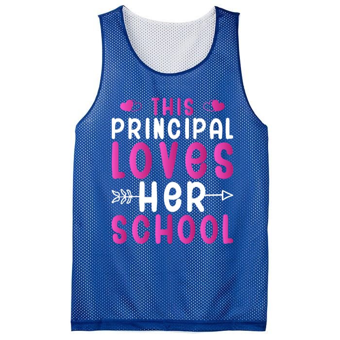 This Principal Loves Her School Valentines Day Gift Cute Gift Mesh Reversible Basketball Jersey Tank