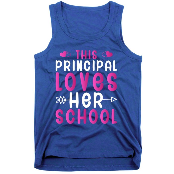 This Principal Loves Her School Valentines Day Gift Cute Gift Tank Top