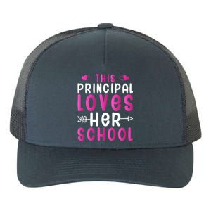 This Principal Loves Her School Valentines Day Gift Cute Gift Yupoong Adult 5-Panel Trucker Hat