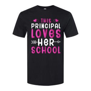 This Principal Loves Her School Valentines Day Gift Cute Gift Softstyle CVC T-Shirt