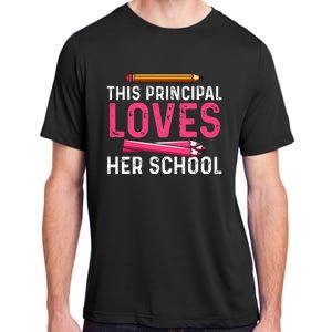 This Principal Loves Her School Best Principal Adult ChromaSoft Performance T-Shirt