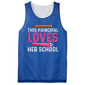 This Principal Loves Her School Best Principal Mesh Reversible Basketball Jersey Tank