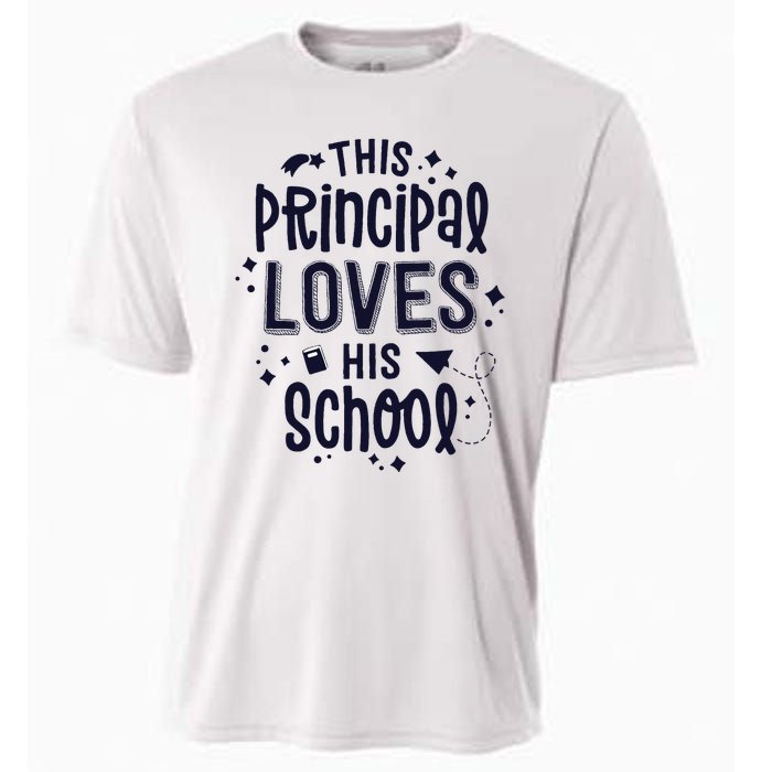 This Principal Loves His School Back to School Administrator Cooling Performance Crew T-Shirt