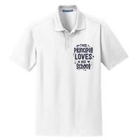 This Principal Loves His School Back to School Administrator Dry Zone Grid Polo