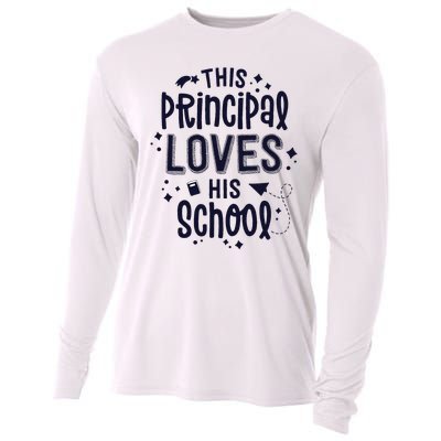 This Principal Loves His School Back to School Administrator Cooling Performance Long Sleeve Crew