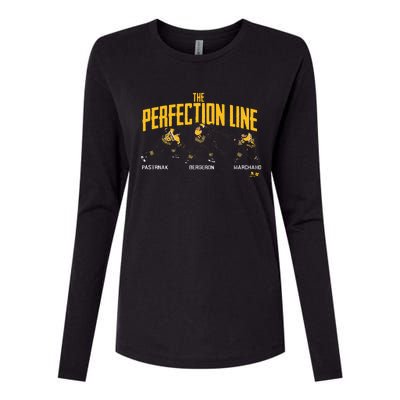 The Perfection Line Boston Hockey Womens Cotton Relaxed Long Sleeve T-Shirt