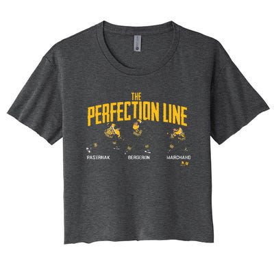 The Perfection Line Boston Hockey Women's Crop Top Tee