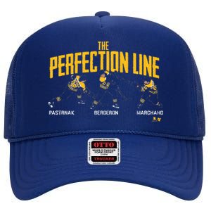 The Perfection Line Boston Hockey High Crown Mesh Back Trucker Hat