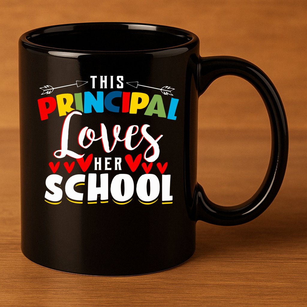 This Principal Loves Her School Principal Day Best Principal Cute Gift 11oz C Handle Ceramic Mug