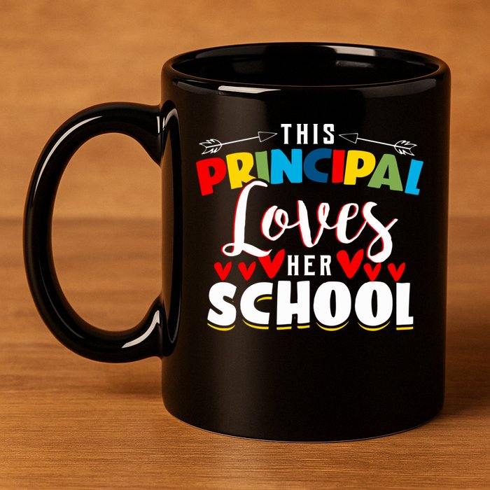 This Principal Loves Her School Principal Day Best Principal Cute Gift 11oz C Handle Ceramic Mug