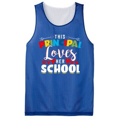 This Principal Loves Her School Principal Day Best Principal Cute Gift Mesh Reversible Basketball Jersey Tank