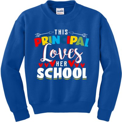 This Principal Loves Her School Principal Day Best Principal Cute Gift Kids Sweatshirt