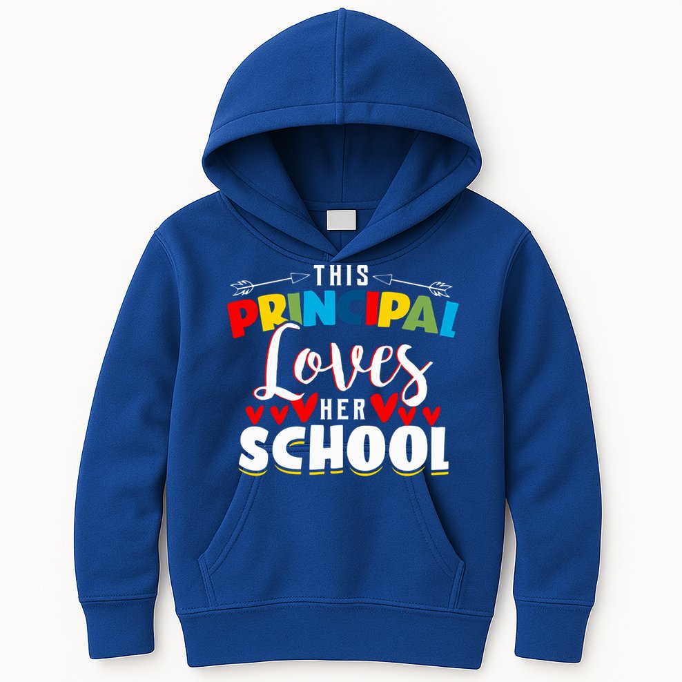 This Principal Loves Her School Principal Day Best Principal Cute Gift Kids Hoodie