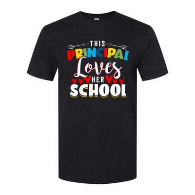 This Principal Loves Her School Principal Day Best Principal Cute Gift Softstyle CVC T-Shirt