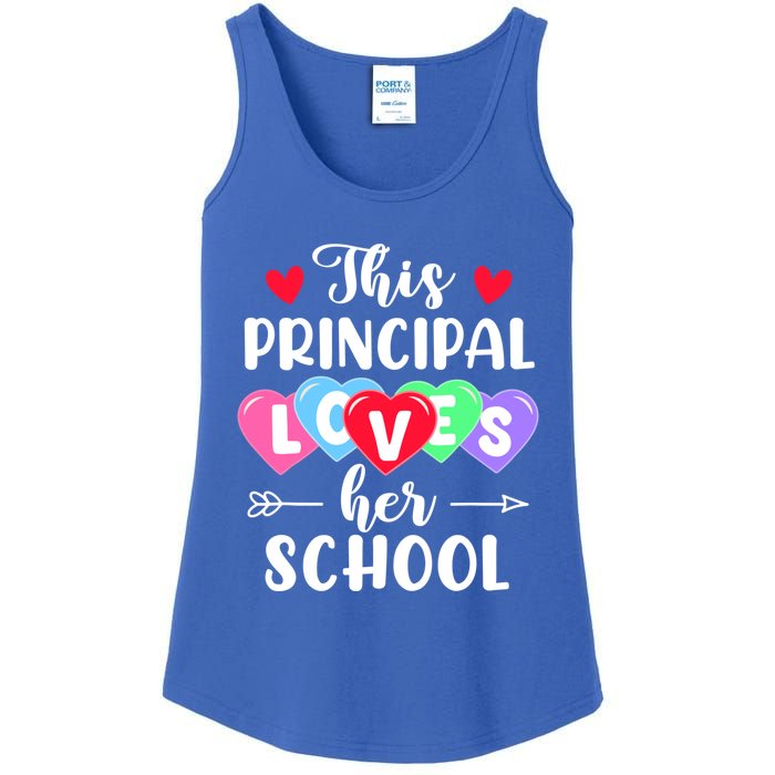 This Principal Loves Her School Gift Funny Valentine's Day Gift Ladies Essential Tank