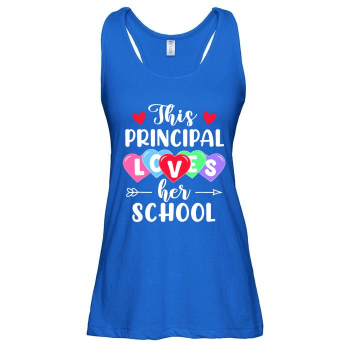 This Principal Loves Her School Gift Funny Valentine's Day Gift Ladies Essential Flowy Tank