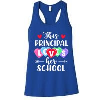 This Principal Loves Her School Gift Funny Valentine's Day Gift Women's Racerback Tank