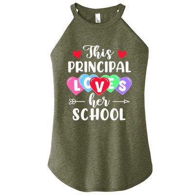 This Principal Loves Her School Gift Funny Valentine's Day Gift Women's Perfect Tri Rocker Tank