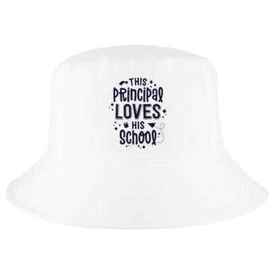 This Principal Loves His School Back to School Administrator Cool Comfort Performance Bucket Hat