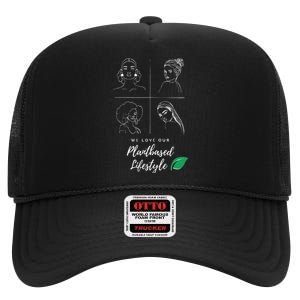 The Plantbased Ladies Loving A Plantbased Lifestyle High Crown Mesh Back Trucker Hat