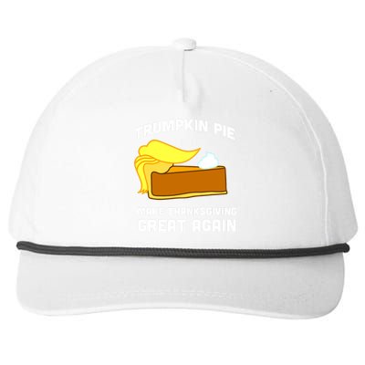 Trumpkin Pie Make Thanksgiving Great Again Snapback Five-Panel Rope Hat