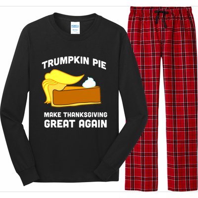 Trumpkin Pie Make Thanksgiving Great Again Long Sleeve Pajama Set