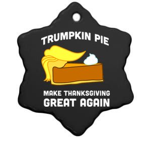 Trumpkin Pie Make Thanksgiving Great Again Ceramic Star Ornament