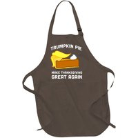 Trumpkin Pie Make Thanksgiving Great Again Full-Length Apron With Pockets