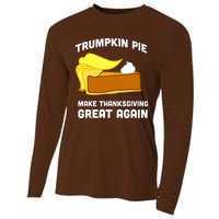 Trumpkin Pie Make Thanksgiving Great Again Cooling Performance Long Sleeve Crew