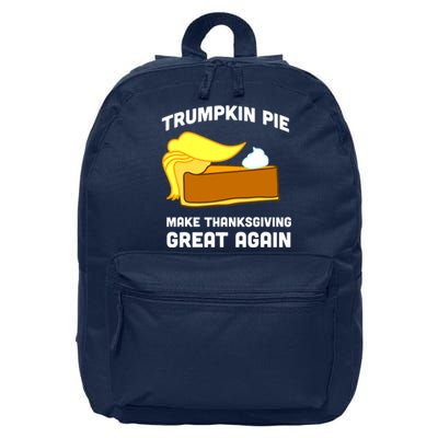 Trumpkin Pie Make Thanksgiving Great Again 16 in Basic Backpack