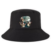 Three Possum Moon 3 Opossum Funny Weird Cursed Meme Cool Comfort Performance Bucket Hat