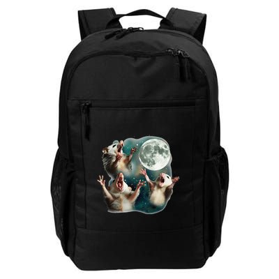 Three Possum Moon 3 Opossum Funny Weird Cursed Meme Backpack