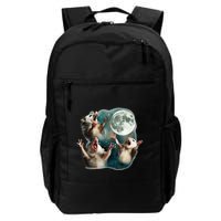 Three Possum Moon 3 Opossum Funny Weird Cursed Meme Backpack