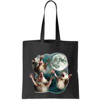 Three Possum Moon 3 Opossum Funny Weird Cursed Meme Bag