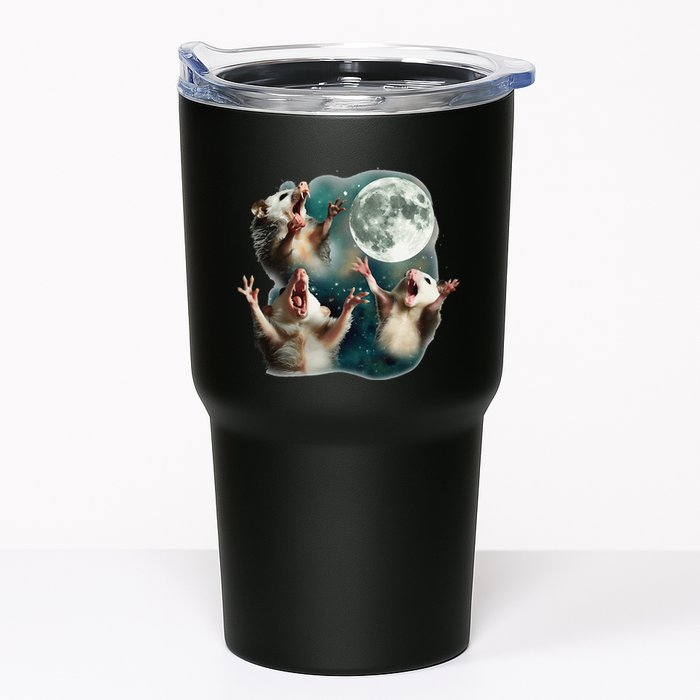 Three Possum Moon 3 Opossum Funny Weird Cursed Meme Tumbler