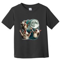 Three Possum Moon 3 Opossum Funny Weird Cursed Meme Toddler T-Shirt