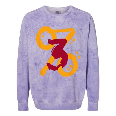 Three Percent Miami 3 Design Colorblast Crewneck Sweatshirt