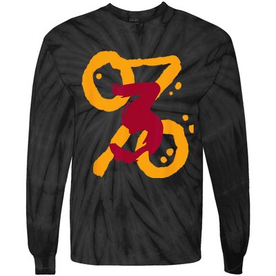 Three Percent Miami 3 Design Tie-Dye Long Sleeve Shirt