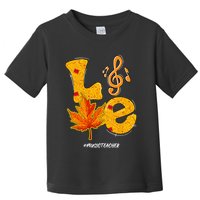 Thanksgiving Pumpkin Music Vibes for Autumn Toddler T-Shirt