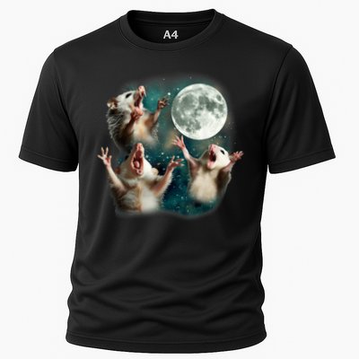 Three Possum Moon | 3 Opossum Funny Weird Cursed Meme Performance Shirt