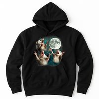 Three Possum Moon | 3 Opossum Funny Weird Cursed Meme Hoodie