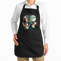 Three Possum Moon | 3 Opossum Funny Weird Cursed Meme Apron