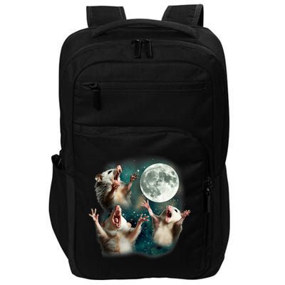 Three Possum Moon | 3 Opossum Funny Weird Cursed Meme Impact Tech Backpack