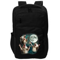 Three Possum Moon | 3 Opossum Funny Weird Cursed Meme Impact Tech Backpack