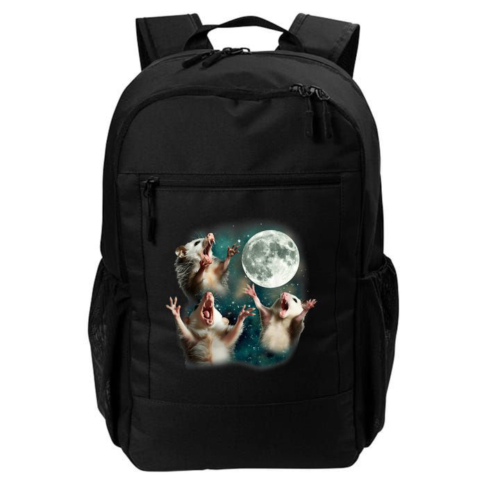 Three Possum Moon | 3 Opossum Funny Weird Cursed Meme Backpack