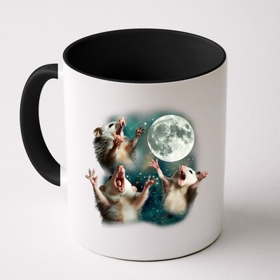 Three Possum Moon | 3 Opossum Funny Weird Cursed Meme Mug