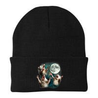 Three Possum Moon | 3 Opossum Funny Weird Cursed Meme Beanie