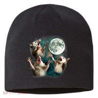 Three Possum Moon | 3 Opossum Funny Weird Cursed Meme Sustainable Beanie