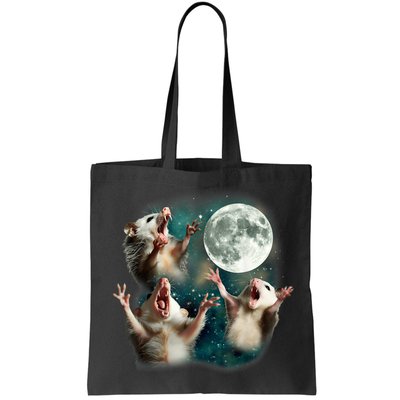 Three Possum Moon | 3 Opossum Funny Weird Cursed Meme Bag