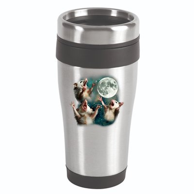 Three Possum Moon | 3 Opossum Funny Weird Cursed Meme 16oz Travel Tumbler